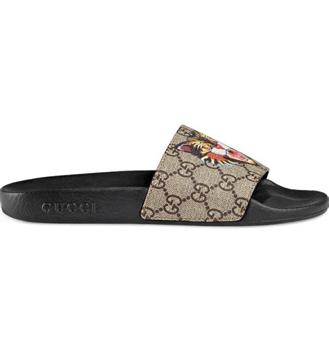 gucci pursuit tiger slides womens|Gucci slides pursuit 72.